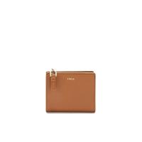 ราคา FURLA กระเป๋าสตางค์ผู้หญิง รุ่น NUVOLA S COMPACT WALLET L ZIP สี BRANDY One Size (MKP1821751)