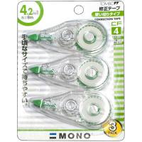 ราคา TOMBOW เทปลบคำผิด 4.2 มม.x8 ม. (3ด้าม) (CT-CF4) ทอมโบว CT-CF (MKP1001601)