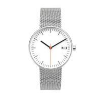 ราคา N.ix นาฬิกาข้อมือ รุ่น Flat White สายสแตนเลสสีเงิน หน้าปัดสีขาว (MKP0024609)