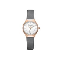 ราคา JULIUS นาฬิกาข้อมือผู้หญิง JA-1343 B สีเทา หน้าปัดขาว สายหนัง คุณภาพดี (MKP1782858)