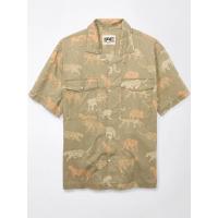 ราคา American Eagle เสื้อเชิ้ตผู้ชาย JOHNNY JAGUARS SS OVERSIZED 2 PKT CAMP COLLAR STAFFORD FADE SHIRT สี เขียว XL (MKP1794319)