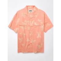 ราคา American Eagle เสื้อเชิ้ตผู้ชาย KRIS BIRDS SS OVERSIZED 2 PKT CAMP COLLAR STAFFORD FADE SHIRT สี ส้ม M (MKP1785590)