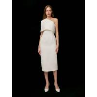 ราคา ASAVA (AW23) เดรสผู้หญิง ไหล่เดียว แขนเคป ทรงตรง สีงาช้าง XS (MKP1692978)