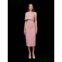 ราคา ASAVA (AW23) เดรสผู้หญิง ไหล่เดียว แขนเคป ทรงตรง สีชมพู XS (MKP1692968)