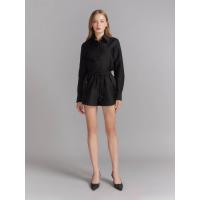 ราคา ASAVA (AW23) กางเกงผู้หญิงขาสั้น ผ่าข้าง แต่งเชือกผูกเอว สีดำ XS (MKP1693092)