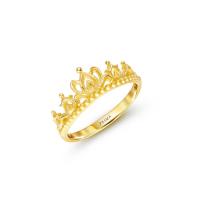 ราคา PRIMA แหวนทองคำ 99.9% Pertite Tiara Collection 111R2974-01 สี Gold 53 (MKP1163680)