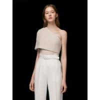 ราคา ASAVA (AW23) เสื้อผู้หญิงไหล่เดียว แขนเคป สีเบจ L (MKP1693093)