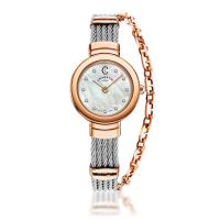 ราคา CHARRIOL Charriol นาฬิกาข้อมือผู้หญิง รุ่น ST25P.500.002 ST TROPEZ QUARTZ CALIBRE (MKP1820447)