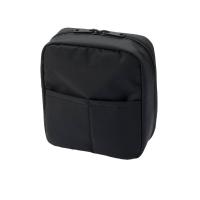 ราคา MUJI กระเป๋าเครื่องสำอางยูนิเซ็กส์ ผ้าไนลอน (16 x 14 x 6 ซม.) สี Black (MJT51668822)