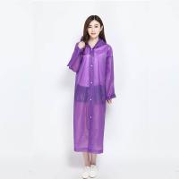 ราคา CHARITES BRAND ชุดคลุมกันฝน Raincoat FA เสื้อคลุมกันฝนสไตส์เกาหลี กันน้ำกันฝุ่นละออง สีม่วง Free Size (MKP1337370)