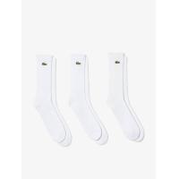 ราคา LACOSTE ถุงเท้ายาวสำหรับผู้ชายเเละผู้หญิงลาคอสท์ SPORT แพค 3 คู่ สีขาว M (MKP1822755)