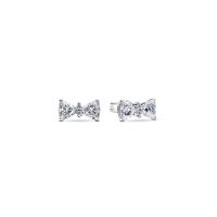 ราคา PANDORA ต่างหู Bow sterling silver stud earrings สีเงิน (MKP1829876)