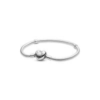 ราคา PANDORA สร้อยข้อมือ moment รูปหัวใจ size 17 สีเงิน 17cm (MKP0598541)