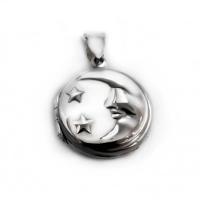 ราคา FINEJEWELTHAI ล็อกเก็ตทรงกลม-รูปพระจันทร์และดวงดาว-ล็อกเก็ตเงินแท้-ล็อกเก็ตใส่รูป-จี้เงิน-P20180000 สีเงิน (MKP0692278)