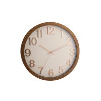 ราคา HAVEN นาฬิกาแขวนผนัง ทรงกลม พลาสติก ขนาด 16 นิ้ว สีWhite/Brown (CDS13851965)