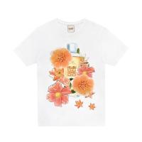ราคา ICONIC เสื้อยืด พิมพ์ลาย ปักดอกไม้ สีส้ม รุ่น PERSIMMON4714 สีขาว XL (MKP1073791)