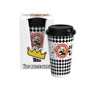 ราคา FOFO แก้วทรงสูง ฝาซิลิโคน 450 มล. ลาย Bad Badtz Maru สีดำ (CDS16297494)