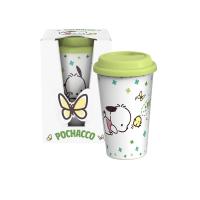 ราคา FOFO แก้วทรงสูง ฝาซิลิโคน 450 มล. ลาย Pochacco สีเขียว (CDS16297548)