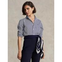 ราคา POLO RALPH LAUREN เสื้อเชิ้ตผู้หญิง-Classic Fit Striped Cotton Shirt-สีขาว 4 US (MKP1732633)