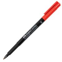 ราคา FABER CASTELL ปากกาเขียนแผ่นใสลบไม่ได้ 1 มม. แดง (M) Faber-Castell (MKP1473270)