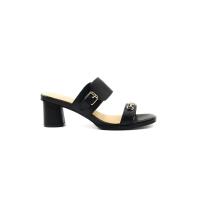 ราคา ELLE รองเท้าผู้หญิงแบบสวม ส้นสูง 2 นิ้ว รุ่น ELSM002 - สีดำ 40 EU (MKP1855961)