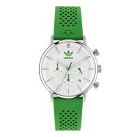 ราคา Adidas นาฬิกาข้อมือผู้ชาย CODE ONE CHRONOGRAPH รุ่น AOSY23020 สายซิลิโคน สีเขียว (MKP1607577)