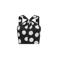 ราคา ASV (AW24) เสื้อคล้องคอผู้หญิง ทรงครอป ผ้าลายจุด สีดำ S (GRMKPPR000147031)