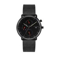 ราคา N.ix นาฬิกาข้อมือ รุ่น Monochrome Volcano สายสแตนเลสสีดำ หน้าปัดสีดำ (MKP0023876)