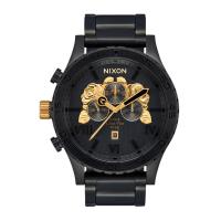 ราคา Nixon นาฬิกาข้อมือผู้ชาย 51-30 Chronograph รุ่น NXA1376010-00 สายสแตนเลส สีดำ/ทอง (MKP1607587)