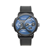 ราคา POLICE นาฬิกาข้อมือผู้ชาย Police AVIGNON black leather watch รุ่น PL-15725JSB/03 (MKP1339551)