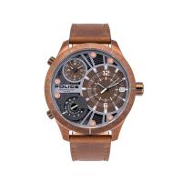 ราคา POLICE นาฬิกาข้อมือผู้ชาย Police Multifunction BUSHMASTER dark brown leather รุ่น PL-15662XSQR/12 (MKP0892320)