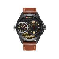 ราคา CURREN นาฬิกาข้อมือผู้ชายสายหนังสปอร์ต Multiple Time พร้อมวันที่แสดง รุ่น C8249 (MKP0308243)
