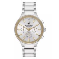 ราคา Beverly Hills Polo Club นาฬิกาข้อมือผู้ชาย รุ่น BP3594X.330,สาย Stainless steel- Ceramic, สีเงิน (MKP1696681)