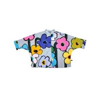 ราคา YODYOKO เสื้อเชิ้ตผู้หญิงปกคอจีนปีกค้างคาว - สีเทา : ลายดอกไม้หลากสี Free Size (MKP1669481)