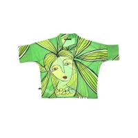 ราคา YODYOKO เสื้อผู้หญิงคอเต่า สีเขียว ลายผู้หญิงผมสีเขียว Free Size (GRMKPPR000108150)