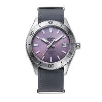 ราคา Orient นาฬิกาข้อมือผู้ชาย Sport Mechanical สายหนัง รุ่น RA-AC0Q07V สีม่วง (MKP1596488)