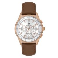ราคา Beverly Hills Polo Club นาฬิกาข้อมือผู้ชาย รุ่น BP3550X.432,สาย Leathe, สีน้ำตาล (MKP1696704)