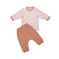 ราคา AUKA ชุดนอนเสื้อแขนยาวคอกลม + กางเกงขายาว, เด็ก, Auka Animal Teme, สีส้ม 80 (MKP1861274)