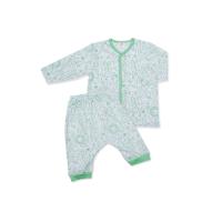 ราคา AUKA ชุดนอนเสื้อแขนยาวกระดุมหน้า + กางเกงขายาว, เด็ก, Auka Animal Teme, สีเขียว 90 (MKP1861262)