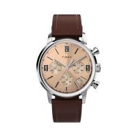 ราคา TIMEX นาฬิกาข้อมือผู้ชาย รุ่น TW2W51400,สาย Leather, สีน้ำตาล (MKP1772568)