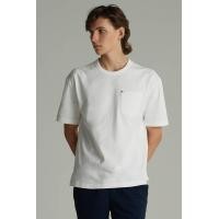 ราคา MC JEANS เสื้อยืดแขนสั้นผู้ชาย ทรงโอเวอร์ไซส์ Mc Makoto สีขาว MTSZ787 M (MKP1135215)