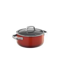 ราคา WMF หม้อเหล็กหล่อพร้อมฝาแก้ว ขนาด 24 ซม. สีแดง (CDS15784711)