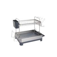 ราคา CENTRAL HOME ที่คว่ำจาน 2 ชั้น SS201 ขนาด 57x32x38 ซม. สีเทา (CDS14141478)