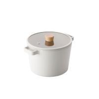 ราคา NEOFLAM NEOFLAM FIKA หม้อทรงลึกพร้อมฝา สีครีม รุ่น D22 (MKP1819782)
