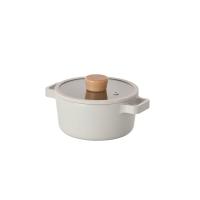 ราคา NEOFLAM NEOFLAM FIKA หม้อทรงตื้นพร้อมฝา สีครีม รุ่น C18 (MKP1819780)