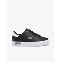 ราคา LACOSTE รองเท้าผ้าใบเด็กลาคอสท์ รุ่น Powercourt วัสดุหนังสังเคราะห์ สีดำ 2.5 UK (MKP1864983)