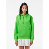 ราคา LACOSTE เสื้อฮู้ดลาคอสท์ ผ้าดับเบิ้ลเฟสปิเก้ ทรงหลวม สีเขียว 40 (MKP1864973)