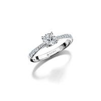 ราคา JUBILEE DIAMOND แหวนเพชร Cordial Compass Pave Solitaire Ring - สีไวท์โกลด์ 54 (MKP1797631)