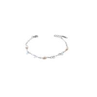 ราคา LAROV สร้อยข้อมือผู้หญิงพร้อมจี้ไข่มุก ประดับเพชร รุ่น Oluna สีเงิน (MKP1866683)