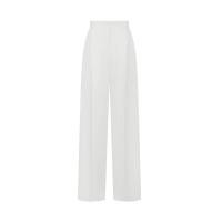 ราคา ASAVA (AW24) กางเกงผู้หญิงขายาว ทรงตรง เอวสูง จีบหน้า สีขาว XL (MKP1840155)